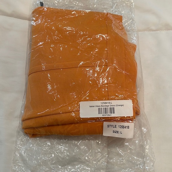 Lilly’s Kloset Orange Bondage Dress - Picture 2 of 6